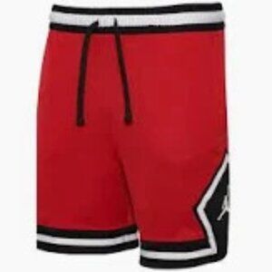Nike Mens AIR Jordan Men's Dri-Fit Diamond Shorts XXL Red Black White